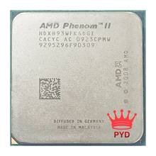 Четырехъядерный процессор AMD Phenom II X4 B93 2,8 ГГц, HDXB93WFK4DGM Socket AM3 938pin 95 Вт 2024 - купить недорого