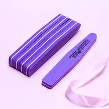 50 Pcs Double-side Purple 100/180 Nail File Buffer Trimmer Buffer Washable Sanding Nail Files Sponge For Nail Art Tools TF19# 2024 - buy cheap