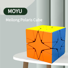 Moyu meilong cubo mágico polarizador, cubo mágico quebra cabeças sem adesivos para escola educacional moyu polaris para crianças 2024 - compre barato