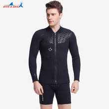 Traje de neopreno dividido para hombre, chaqueta de buceo de 3mm y pantalones cortos de buceo de 1,5mm, traje de natación, Surf, pesca submarina, traje de buceo 2024 - compra barato