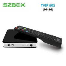 TVIP605-decodificador Dispositivo de Tv inteligente Amlogic S905X, cuatro núcleos, 1G, 8G, 2,4G, Wifi, Tvip 605, Linux, sistema operativo de reproductor multimedia Android 2024 - compra barato