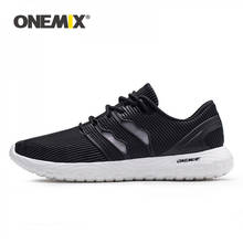 Onemix homens tênis de corrida respirável malha trekking sapatos flexíveis duráveis eva sola para jogging ao ar livre sapatos viagem 2024 - compre barato