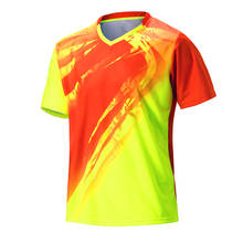 Спортивная быстросохнущая рубашка для бадминтона, Мужская одежда для бадминтона, рубашка для настольного тенниса, одежда для настольного тенниса, футболки поло, 2021 2024 - купить недорого