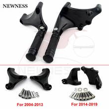 Motorcycle Rear Passenger Foot Pegs Mount Bracket Footrest CNC Clamps For Harley 883 1200 XL 2004-2019 2024 - buy cheap