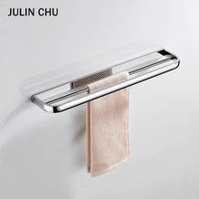 Chrome Bathroom Double Towel Rack Brass Wall Mount Square Bathtowel Holder Black Fashion Towel Rail for Kitchen Bathroom Toilet 2024 - buy cheap