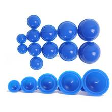 12pcs Vacuum Tank Suction Cup Cupping Set Silicone Cupping Treatment Tank Rubber Slimming Suction Cup Back Massager 2024 - buy cheap