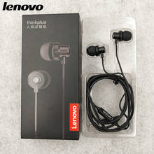 Lenovo tw13 thinkplus fone de ouvido original, fone de ouvido com fio estéreo 3.5mm com microfone para lenovo z5 z6 k5 k5s pro zuk z2 xiaomi mi cc9 e 2024 - compre barato