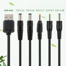 AXYF USB to DC Port Charging Cable Power Supply Cord Line DC/5.5x2.1 DC/5.5x2.5 DC/3.5x1.35 DC/4.0x1.7 DC/2.5x0.7 2024 - buy cheap