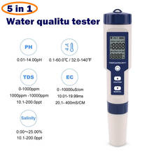 5 In 1 PH/TDS/EC/Salinity/Temperature Tester Pen Professional Digital Water Tester Waterproof Multi-Function Meter 2024 - buy cheap