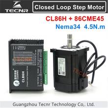 Original leadshine nema34 4.5nm circuito fechado híbrido servo driver kit cl86h e 86cme45 stepping movimentação do motor 86mm 2024 - compre barato