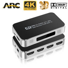 Interruptor UHD compatible con HDMI 2,0, conmutador 4K, salida 4 en 1, 3840X2160P/60HZ, HDCP 2,2, 1080P, para PS4 pro, DVD, ordenador portátil y PC, nuevo 2024 - compra barato