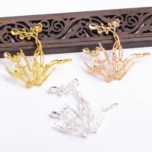 10 PCS 53x55mm Daffodils Alloy Accessories DIY Handmade Materials Bridal Headdress For Jewelry Making 2024 - buy cheap