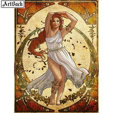 ARTBACK-pintura de diamante 5d para mujer, mosaico de diamantes cuadrados/redondos, manualidades, bordado, decoración del hogar 2024 - compra barato