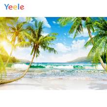 Beach Seascape Backdrop Summer Holiday Palm Tree Sea View Sun Photography Personalized Photographic Background For Photo Studio 2024 - buy cheap