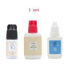 3pcs/set Super Eyelash Glue Anti-sensitive Fast Drying Glue for Lashes Extension Lash Primer Lashes Glue Remover Makeup Set 2024 - buy cheap