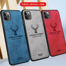 Fabric Cloth Phone Cases For iPhone 12 Mini Pro Max 11 X XS MAX XR 7 8 PLUS 6 6S PLUS SE 2020 11 PRO MAX Soft Deer Back Cover 2024 - buy cheap