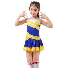 Children Cheerleading Costume  Students Aerobics Cheerleader Clothing kids cheerleader costume No Pom Pom Dropshipping 2024 - buy cheap