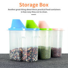 1.9/2.5L PP Food Storage Box Plastic Sealpot Container Pantry Organizer Bottle Kitchen Food Organizer Jar with Seal Silicone Lid 2024 - buy cheap