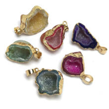 Pingente de cristal de quartzo irregular, colar com pingentes para fazer joias, faça você mesmo, colar de joias para mulheres 2024 - compre barato