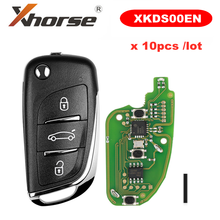 XHORSE-llave remota XKDS00EN para VW DS, 3 botones, herramienta de llave VVDI, 10 unids/lote 2024 - compra barato