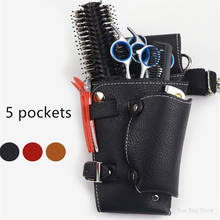 Salon Barber PU Leather Hair Scissors Bag Scissor Clips Shear Bags Tool Hairdressing Holster Pouch Holder Case Belt Wholesale 30 2024 - buy cheap