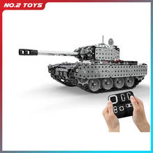 952Pcs 1:16 Stainless Steel RC Tank Vehicle Model Building Kits Block DIY Small Particle Construction Model Toy 2024 - buy cheap