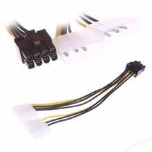 2x4 pinos molex lp4 para 8 pinos pci express placa de vídeo atx psu cabo adaptador de alimentação 2024 - compre barato