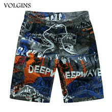 Streetwear 2022 Summer Beach Shorts Men Trunks Printed Short Mens Quick Dry Elastic Waist Board Shorts 2024 - buy cheap