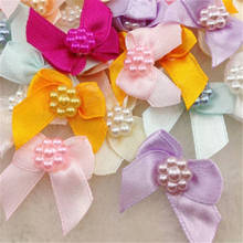 60 pcs Mini Satin Ribbon Flowers Bows Gift Craft Wedding Decoration ornament B262 2024 - buy cheap