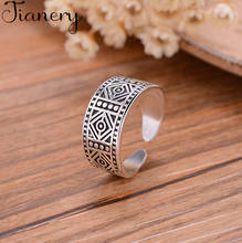 JIANERY богемные серебряные кольца ромбовидной формы для женщин Свадебные винтажные открытые кольца на палец рождественские подарки 2024 - купить недорого