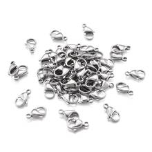 100pcs 304 Stainless Steel Lobster Claw Clasps Hook End Connectors Buckle DIY Necklace Bracelet Jewelry Making 2024 - buy cheap