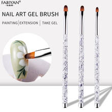 Nail Art Painting Drawing Flower Round Top Acrylic UV Gel Extension Builder 3D French Tips Manicure 3Pcs/Set Tools 2024 - buy cheap