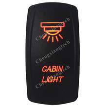 Interruptor basculante de luz para cabina de coche y barco, luz Led naranja de 5 pines, encendido/apagado, DC12V 24V, grado marino, impermeable IP68 2024 - compra barato