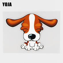 YOJA 16.3X11.6CM Lovely Cartoon Little Dog Vinyl Waterproof Decal Car Sticker Animal Pattern 19A-0294 2024 - buy cheap