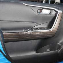 For Toyota RAV4 RAV 4 XA50 2019-2022 Interior Door Armrest Bowl Panel Cover Strips Trims ABS Chrome Molding Car Accessories 2024 - buy cheap
