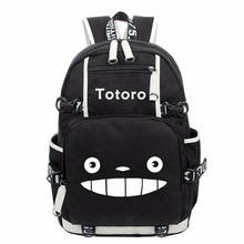 Anime totoro meu vizinho carregamento usb mochila sacos portátil escola livro de viagem causal sacos estudantes portátil meninas presente 2024 - compre barato