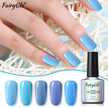 FairyGlo 10ml Blue Color Series Soak Off UV Gel Polish Vernis Semi Permanent Nail Polish UV Enamle Lacquer GelLak Paint Manicure 2024 - buy cheap