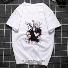 Camisetas horror tokyo ghoul streetwear, camiseta masculina estampada japonesa anime kaneki ken hip hop harajuku, camiseta de verão 100% algodão 2024 - compre barato