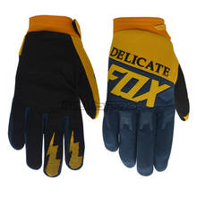 Delicate Fox 360/180 Race Gloves Mountain Bicycle Riding Men's Motorcycle Racing Blue Yellow Gloves 2024 - buy cheap