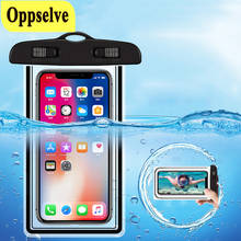 Universal saco do telefone à prova dwaterproof água caso transparente bolsa praia seco saco do telefone móvel para o iphone xs xr x 8 11 pro max samsung s8 s9 2024 - compre barato