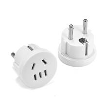 AU China CN US To EU Euro Adapter KR EU Plug Power Adapter Socket AC Power Cable Wall Charger Socket Outlet EU Plug Converter 2024 - buy cheap