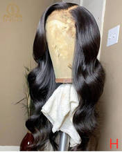 NaBeauty-Peluca de cabello humano ondulado para mujeres negras, postizo de encaje Frontal de 30 pulgadas, densidad de 180, 13x6 2024 - compra barato
