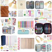 18 Styles Crochet Needle Hook Set With Yarn Knitting Needles Set Knit Gauge Scissors Sewing Kits Hooks For Knitting with Case 2024 - buy cheap