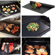 1/3Pc Non-stick BBQ Grill Mat 40*33cm Baking Mat Cooking Grilling Sheet Heat Resistance Easily Cleaned Kitchen For Party 2024 - buy cheap