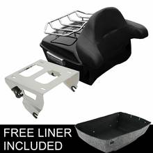 Motorcycle King Pack Trunk Backrest Solo Mount Rack For Harley Tour Pack Touring Electra Glide Road King Road Glide 2014-2020 2024 - buy cheap