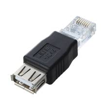 Female USB to Male RJ45 8P8C Adaptor Connector 2024 - compra barato