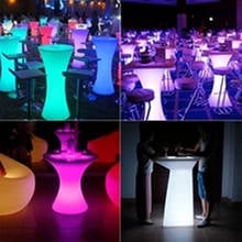 Mesa de cóctel LED recargable iluminado, muebles creativos Lightingh, disco, bar, club nocturno, supples, novedad 2024 - compra barato