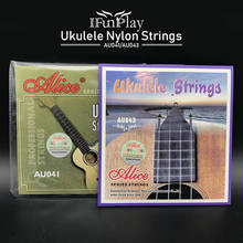 Alice AU041 AU043-cuerdas transparentes para ukelele de nailon 1st-4, cuerdas para ukelele UK, parte de cuerda 2024 - compra barato