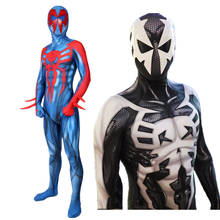 2099 piel traje de superhéroe cosplay traje para los hombres adultos Zentai infantil traje con máscara azul mono negro monos 2024 - compra barato