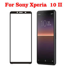 Película de vidro temperado 3d para sony xperia 10 ii, 2 peças, protetor de tela de cobertura completa, película à prova de explosão para sony xperia 10 iii 2024 - compre barato